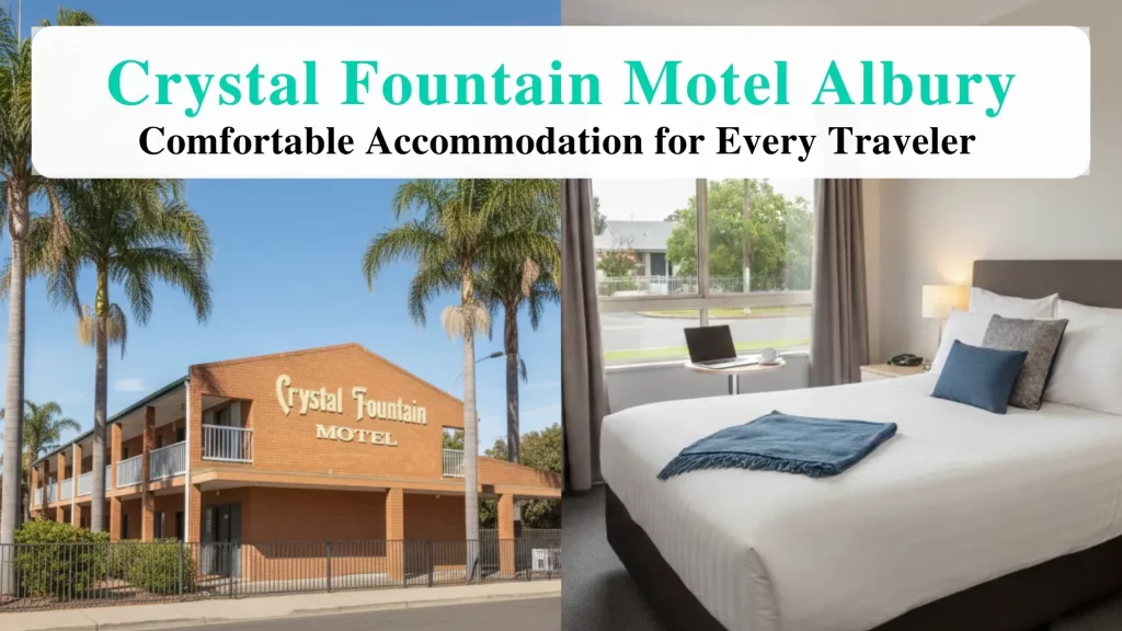 Crystal Fountain Motel Albury exterior with clean and comfortable accommodation in NSW