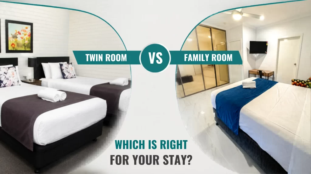 Twin Room and Family Room accommodation at Crystal Fountain Motel Albury